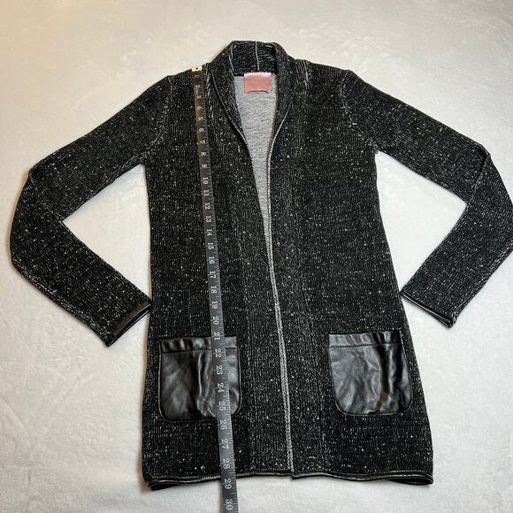 Romeo & Juliet Couture Open Front Long Line Knit Cardigan Size XS Academia Cozy - Picture 8 of 8